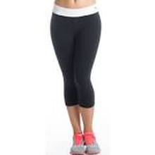 Gigi Active Capri Legging with Mesh Roll Down Waistband (CRP-002)